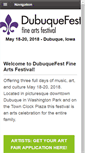 Mobile Screenshot of dubuquefest.org
