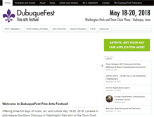 Tablet Screenshot of dubuquefest.org